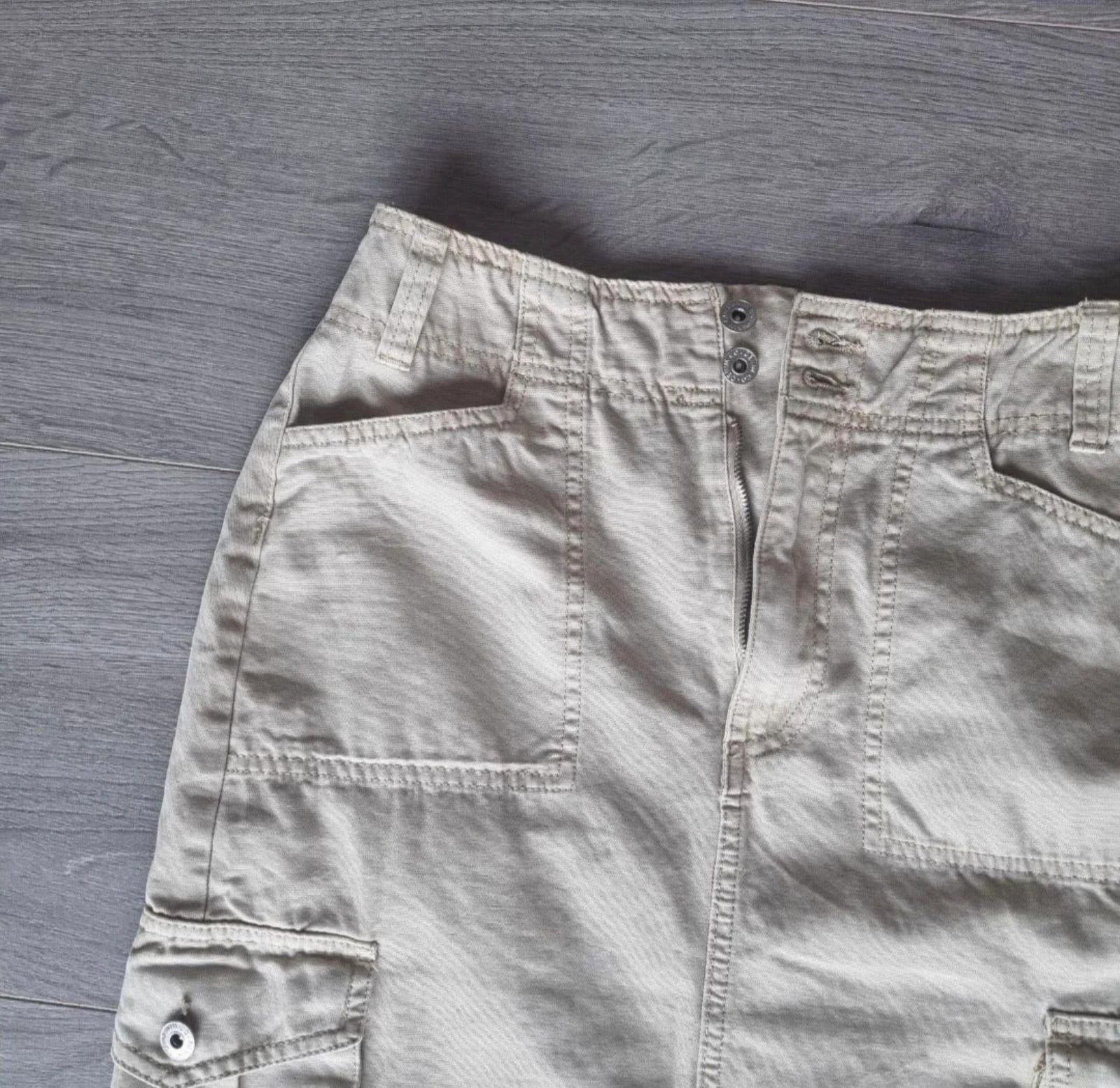 Rita Ora x Primark cargo maxi rok beige zandkleurige kokerrok 36 S – photo 2